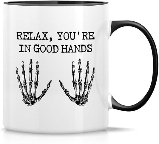 Retreez Funny Orthopedist Mug - 11 Oz Ceramic Coffee or Tea Cup - Humorous Sarcastic Gift for Orthopedic Surgeon, Orthopedic Specialist, Chiropractor - White Mug with Black Handle and Inner