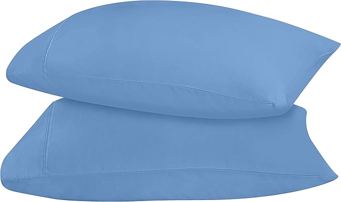 Utopia Bedding Queen Pillow Cases - 2 Pack - Envelope Closure - Soft Brushed Microfiber Fabric - Shrinkage and Fade Resistant Pillow Covers 20 X 30 Inches (Queen, Dutch Blue)