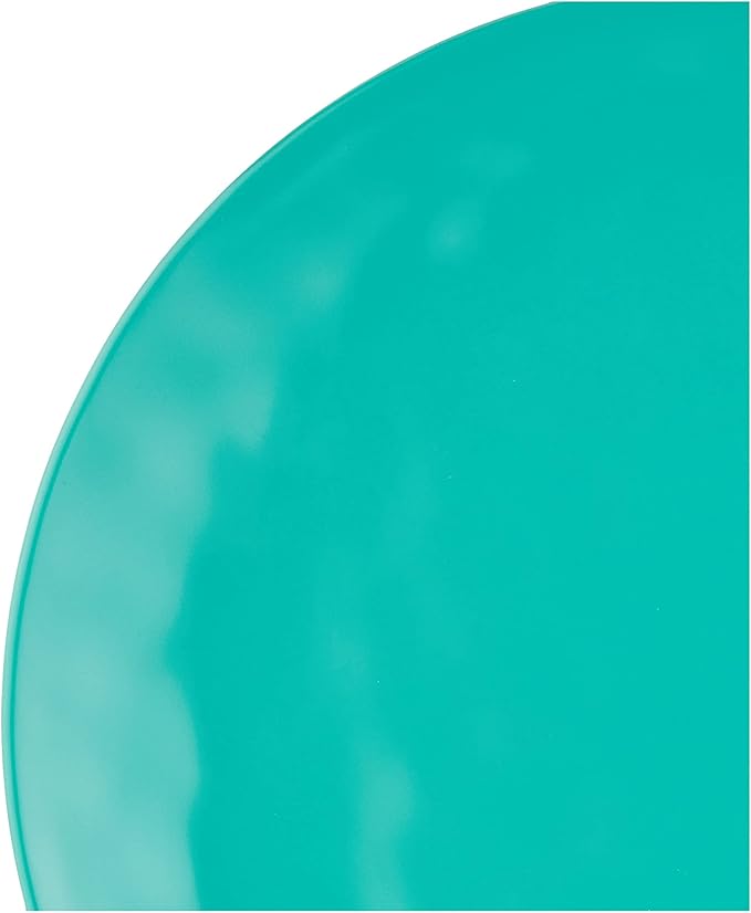 Certified International 89210RM Melamine 12 pc Dinnerware Set Service for 4 Teal