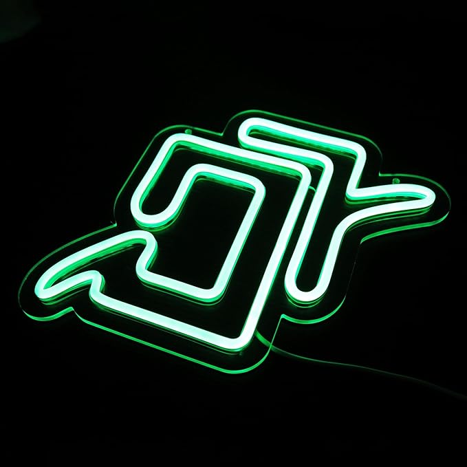 FF14 Astrologian Neon Sign for Wall Decor, Game Room, Bedroom, Man Cave, Birthday Decorations, Fans Collection, USB Power, Green, 11.8"x 10.2"
