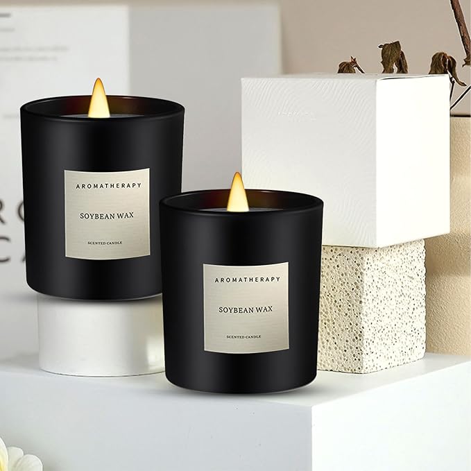 Butterfly Vanilla Candle – Aromatherapy Candle with Rotating Golden Butterfly Spinner, Scented Candle Gift for Relaxation, Home Décor & Special Occasions (White Peach Oolong, Black)