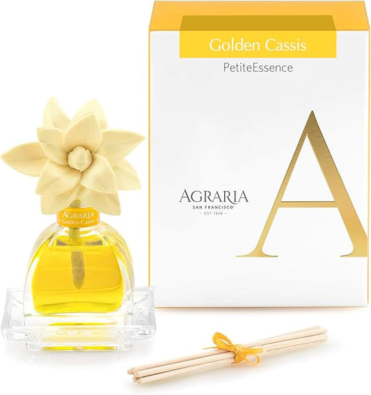 AGRARIA PetiteEssence Flower and Reed Diffuser Set, Hand Crafted Sola Flower Botanical Home Fragrance Diffuser, Scented Oil Reed Diffuser, Flower and Reed Diffuser Gift Set for All Occasions
