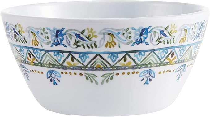 Fitz & Floyd Fitz and Floyd Azure Melamine Outdoor 12 Piece Dinnerware Set, Service for 4, Multicolor