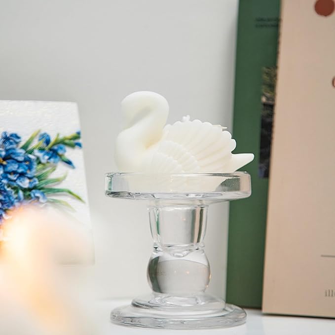 Swan Shaped Scented Candle,80G Cute Goose Animal Aesthetics Aroma Soy Wax Decorative Candle for Table Photo Prop Birthday Gift,Prefect for Meditation Stress Relief Mood