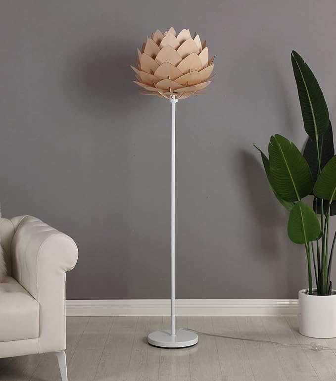 Brightech Artichoke Design Unique 68 Inch Tall Free Standing Pole LED Floor Lamp