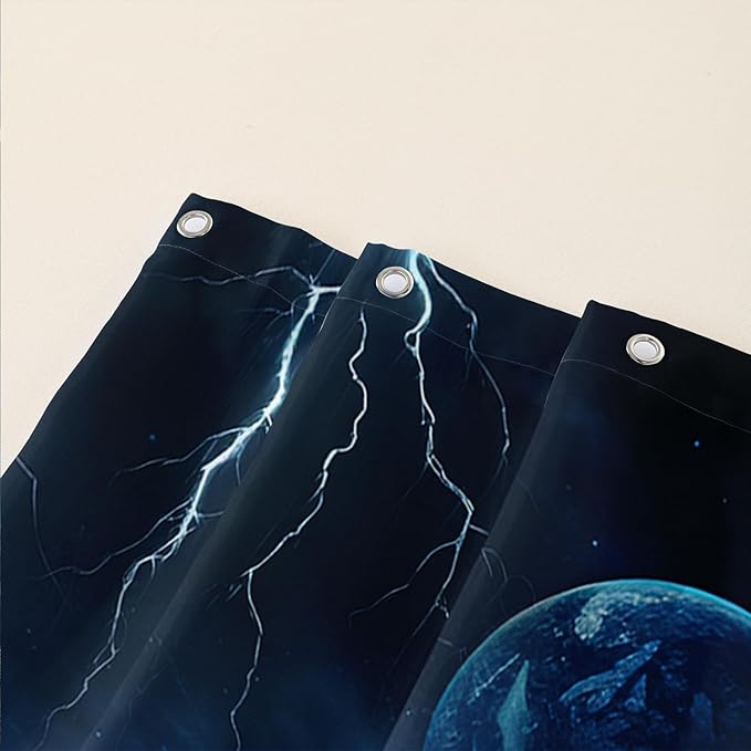 AILONEN Howling Wolf Shower Curtain,Retro Pyramid Evening Wolf Bath Curtain,Safari Wolf Curtain for Bathroom Decor,Polyester Waterproof with 12 Plastic Hooks 72" W*96" H