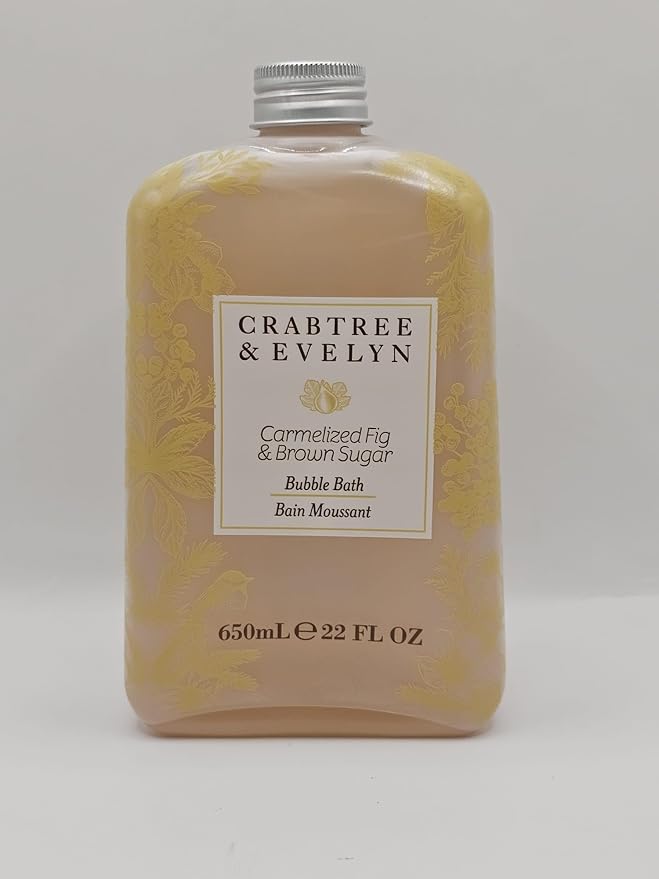 Crabtree & Evelyn Carmelized Fig & Brown Sugar Bubble Bath, 22 Fl Oz