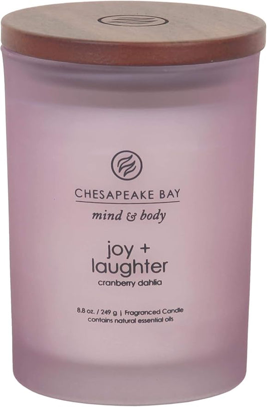 Chesapeake Bay Candle Scented Candle Joy + Laughter (Cranberry Dahlia) Medium Home Décor