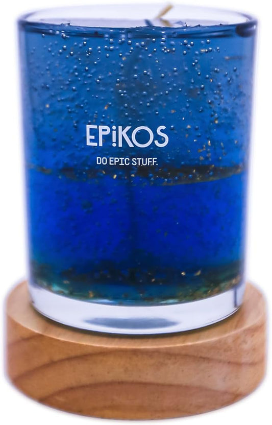 EPIKOS Scented Candles Aromatherapy Candle with Nighttime Illumination,12.35oz, 45-Hour Burn Time, Perfect Home Decor and Gift Choice, Floral, Fruity scents (Provence Sea Breeze)