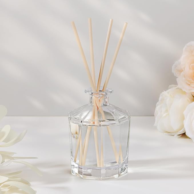 L'odeur Vill Reed Diffuser, 8.5 Oz(250ml) Red Rose Bathroom Diffuser with 10 Sticks, Scented Diffuser Home Fragrance Essential Oil Reed Diffuser Set for Home Large Rooms Bathroom Shelf Decor