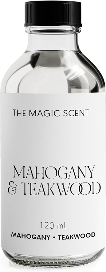 Mahogany & Teakwood Oils for Diffuser - HVAC, Cold-Air, & Ultrasonic Diffuser Oil Inspired by Abercrombie & Fitch - Essential Oils for Diffusers Aromatherapy - 4 fl oz, 120 mL