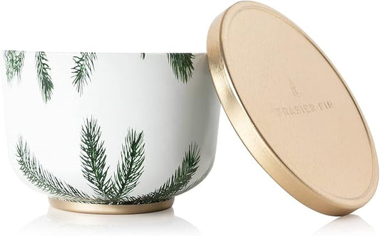 Thymes Scented Candles for Women & Men – Tin with Lid – Luxury Home Decor – Holiday Candles with Notes of Crisp Siberian Fir Needles, Cedarwood, & Sandalwood (Frasier Fir, 6.5 oz)