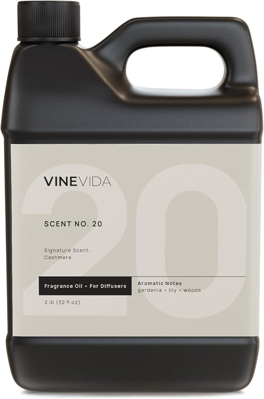 VINEVIDA [32 Fl Oz] Cashmere Fragrance Oil for Cold Air Diffusers, Essential Oils for Diffuser Oil Refill & Air Freshener Room Spray