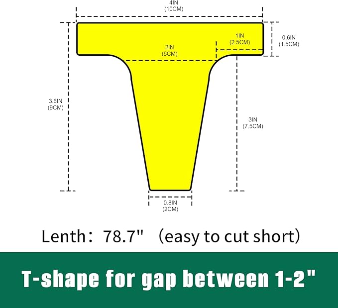 Bed Filler for Headboard, Suitable for Gap 1-2" of King Queen Twin Bed, 78.7'' Long Wedge Sleeping Pillow, Foam Bed Mattress Gap Filler
