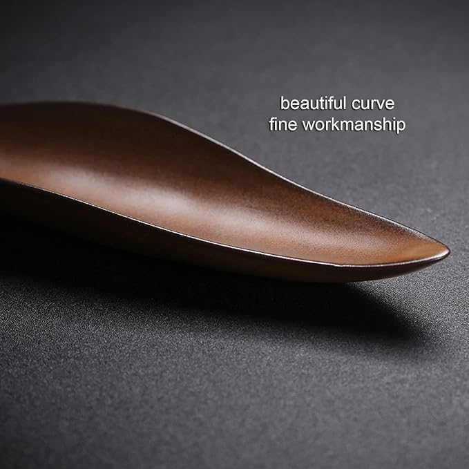 9" Length Incense Stick Holder with 3 Holes, Ceramic Incense Ash Cather for Counters, Meditation Room, Yoga, Home, Office (Brown)