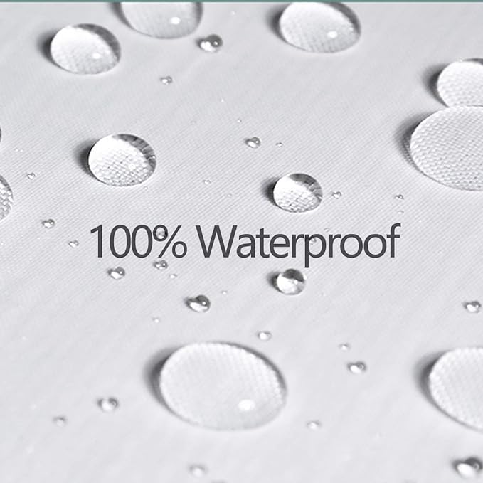 Feelyou Seahorse Fabric Shower Curtain Under Sea Animals Shower Curtain for Kids Shells and Corals Bathroom Waterproof Accessories with 12 Hooks Watercolor Green and Brown Curtains,72X84 Inches