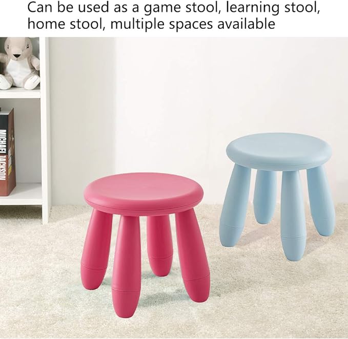 Kids Step Stool, Kindergarten Study Stools, Lightweight Footstools are Sturdy and Durable, Very Suitable for Use in The Kitchen, Bathroom and Bedroom (Red Wine)