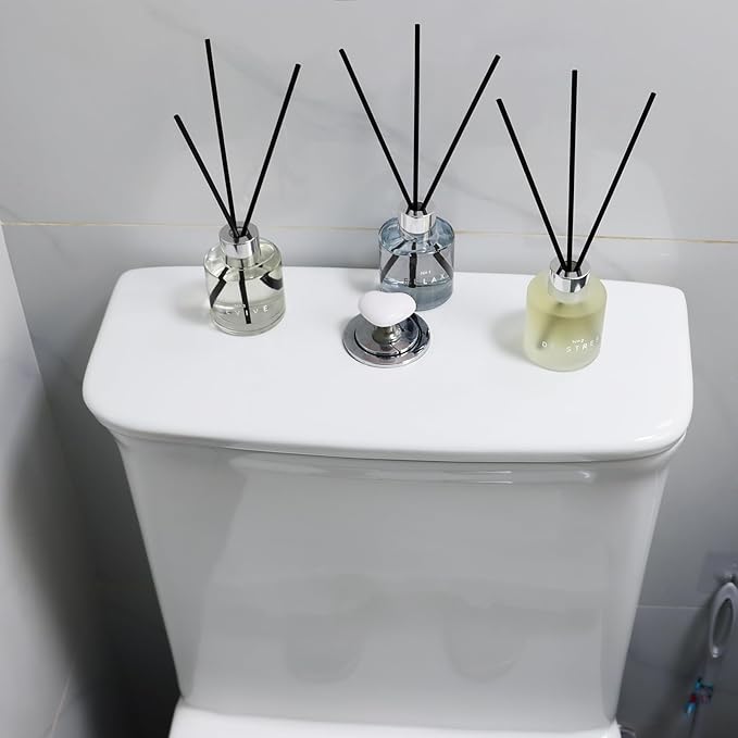 3 Pack Fragrance Reed Diffuser, 50ML Lavender Jasmine Freesia Aromatherapy Diffuser Set with 12 Black Fiber Sticks,Air Freshener for Bedroom Bathroom Office, 8.2X 6.6X 2.1 inch