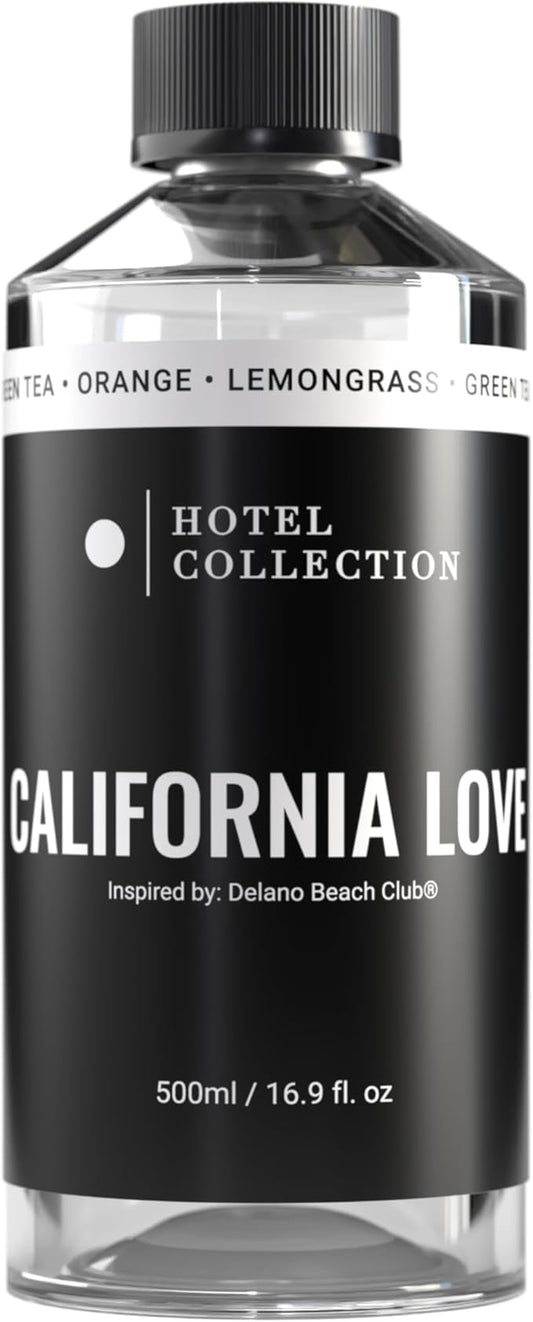 Aroma360 Hotel Collection Diffuser Oil-California Love-Aromatherapy Essential Fragrance-Luxury Hotel Inspired-Marine, Bergamot& Jasmine-500ML 16.9 Fl oz
