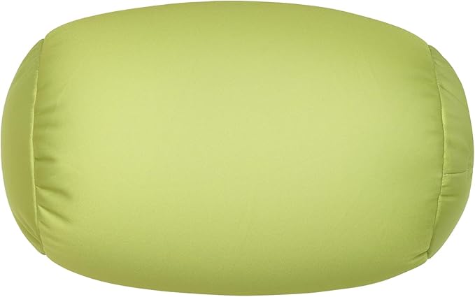 Microbead Body Pillow, Tube Microbead Bolster Bean Smooth Cool Pillow Neck Cervical Roll Pillow for Sleeping 7 x 12Inch Throw Travel Pillow (Olive Green)