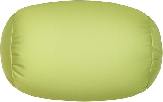 Microbead Body Pillow, Tube Microbead Bolster Bean Smooth Cool Pillow Neck Cervical Roll Pillow for Sleeping 7 x 12Inch Throw Travel Pillow (Olive Green)