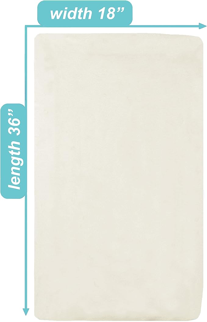 TL Care 100% Natural Cotton Jersey Knit 18" x 36" Cradle/Bassinet Sheet - Fitted, Ecru, Soft Breathable, for Boys and Girls