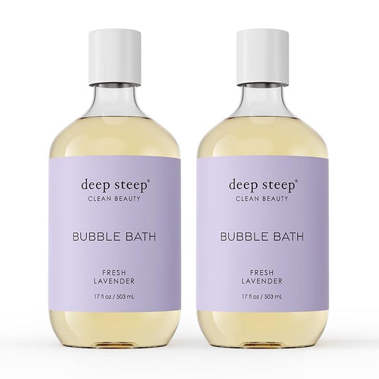 Deep Steep Bubble Bath, 17 Ounce (Pack of 2) (Fresh Lavender)