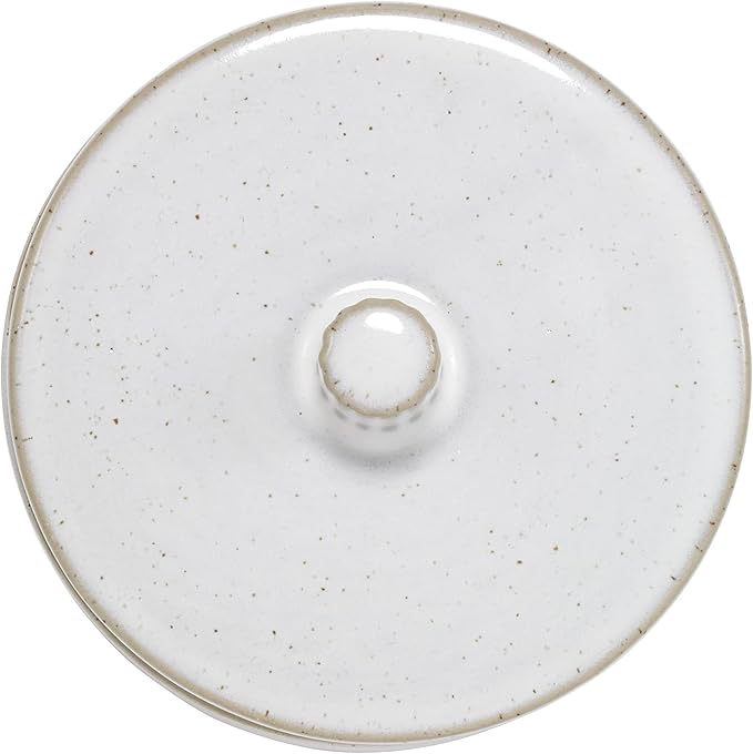Avanti Linens - Covered Jar, Guest Bathroom Essentials, Modern Home Decor (Drift Collection)