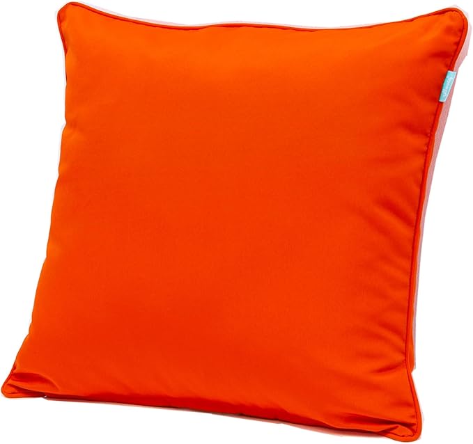 QILLOWAY Outdoor Chair Cushion Set,Outdoor Cushions for Patio Furniture,Set of 2,Orange