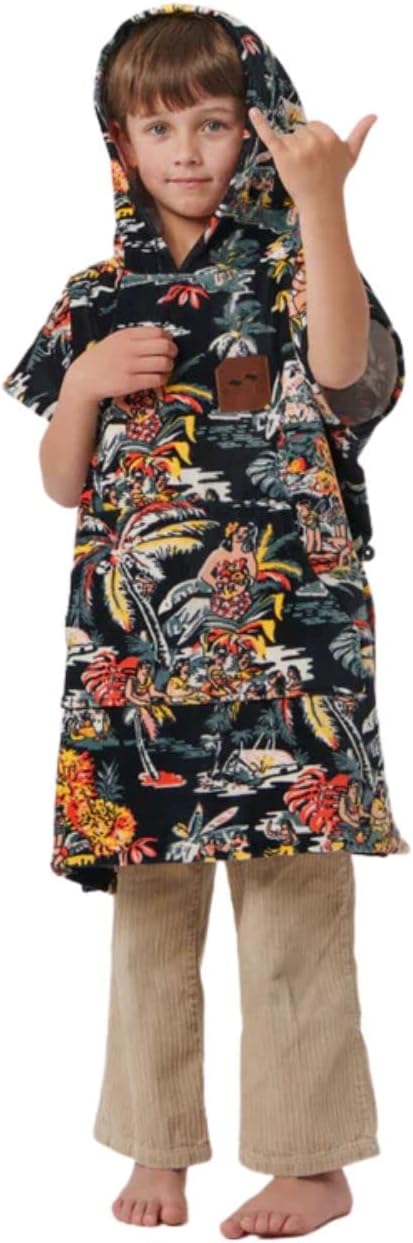 Slowtide Island Breeze Kids Changing Beach Poncho | Ultra Soft & Absorbent | Internal Access Dual Pockets