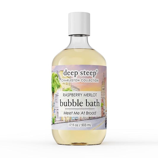 Deep Steep Bubble Bath, 17 oz (Raspberry Merlot)