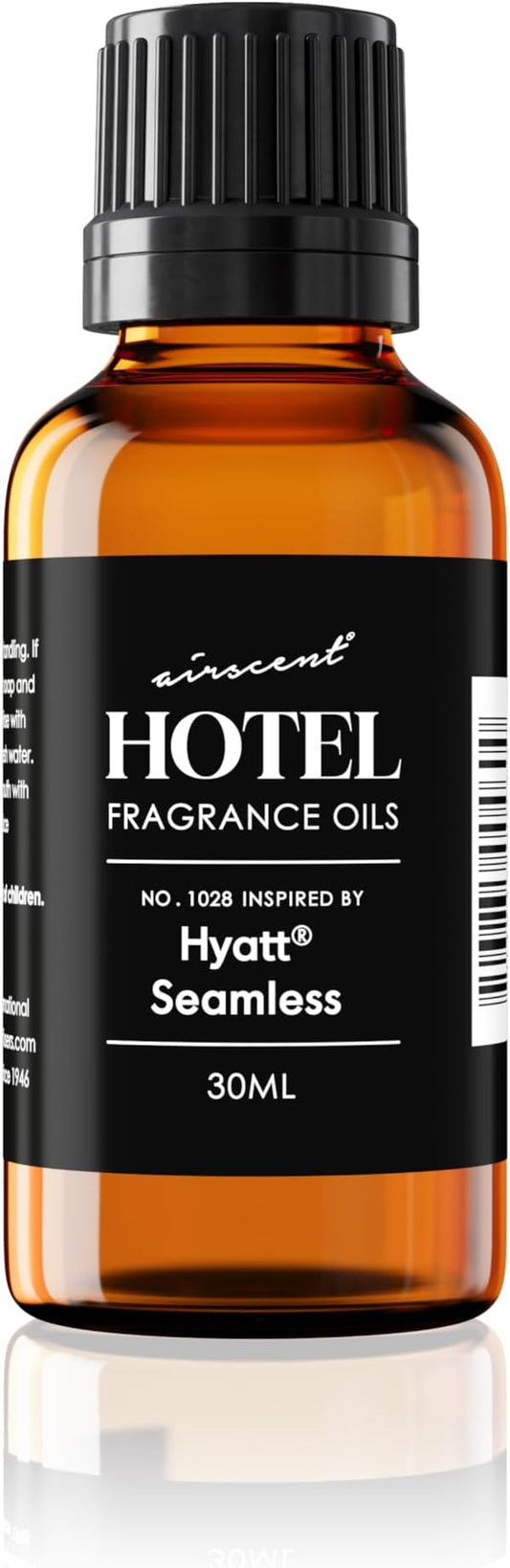 AirScent Hotel Diffuser Oil Inspired by The Hyatt Seamless Hotel Scent - Premium Fragrance Oil No. 1028 for Ultrasonic and Waterless Diffusers and Crafting - 120 mL, 4 fl oz Glass Bottle with Dropper