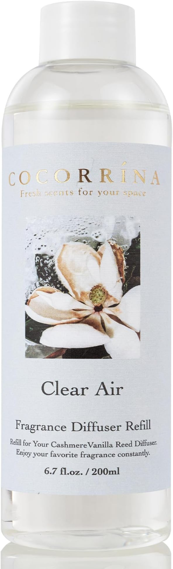 COCORRÍNA Reed Diffuser Refill - Clear Air 6.7 oz. Scented Oil for Reed Diffuser Home Fragrance for Bedroom, Bathroom Home Decor