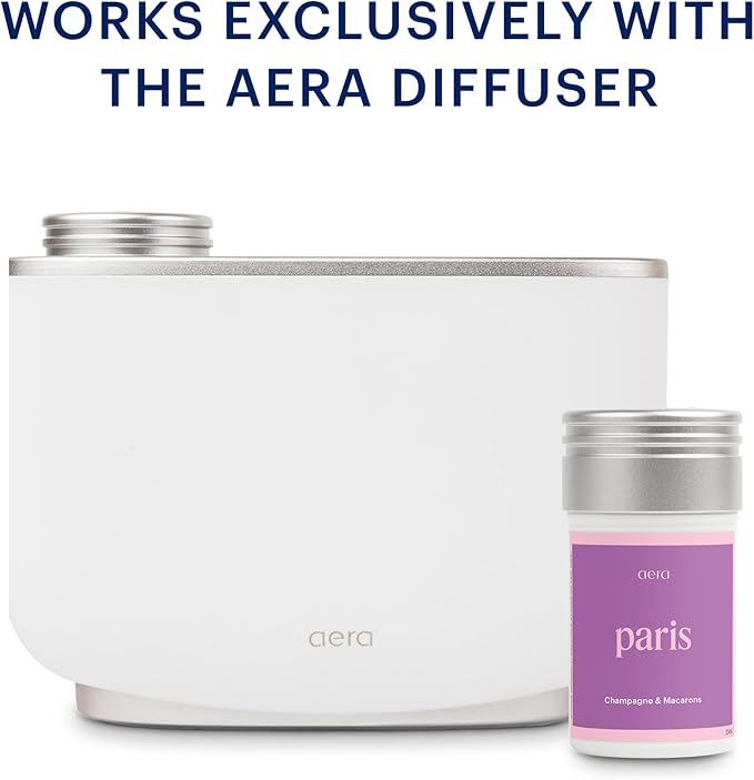 Aera Destinations Paris - Essential Oil for Home - Sweetness Floral Fragrance - Notes of Champagne and Macarons - Scent Refill - Works with The Aera Diffuser