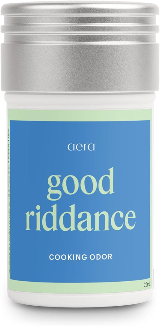 AERA Good Riddance Cooking Odor - Essential Oil for Home - Deodorizing Aromatic Garden Fragrance - Notes of Garden Mint, Citrus and Eucalyptus - Scent Refill - Works with The Diffuser