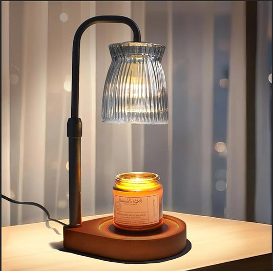 Shering Candle Warmer Lamp with Timer Dimmable, Adjustable Height Candle Warmer Light with Gift Box, Birthday Gifts for Women Friend, House Warming Gift Home Decor, Wax Warmer Lamp with 2 Bulbs