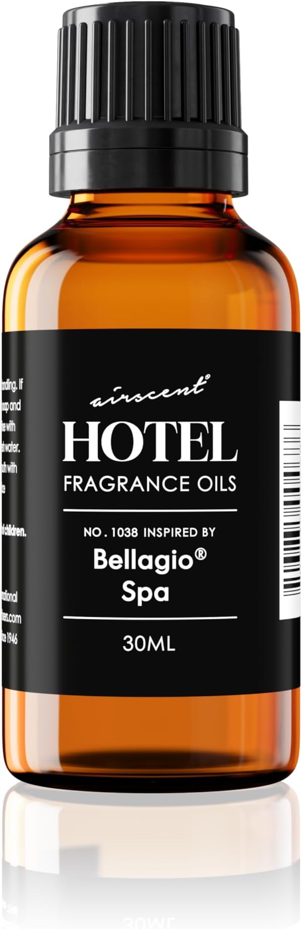 AirScent Hotel Diffuser Oil Inspired by The Bellagio Spa Scent - Premium Fragrance Oil No. 1038 for Ultrasonic and Waterless Diffusers and Crafting - 30 mL, 1 fl oz Glass Bottle with Dropper