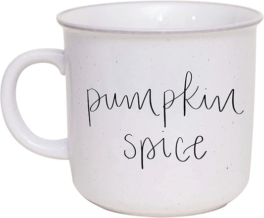 Sweet Water Decor Fall Coffee Mugs | Seasonal 16oz Ceramic Campfire Coffee Cup | Microwave & Dishwasher Safe Autumn Mug Great for Halloween, Pumpkin Spice Lattes & Thanksgiving (Pumpkin Spice)