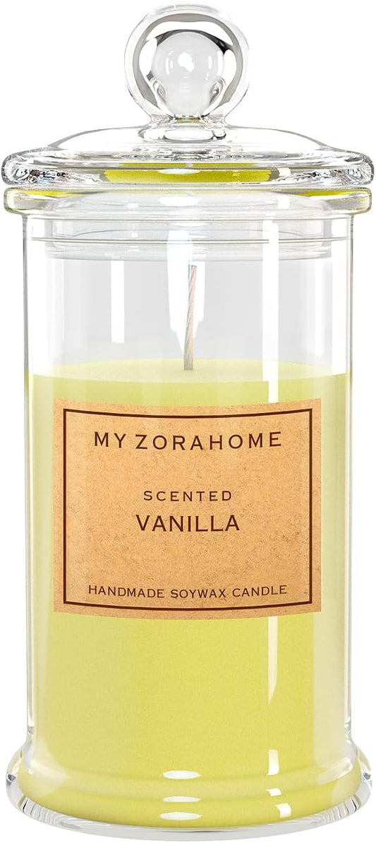 Bottle Shape Soy Wax Vanilla Scented Candle, Aromatherapy Candles for Home Scented or As a Birthday/Holiday Gift for Your Loved(3.5OZ/24Hours Burning)