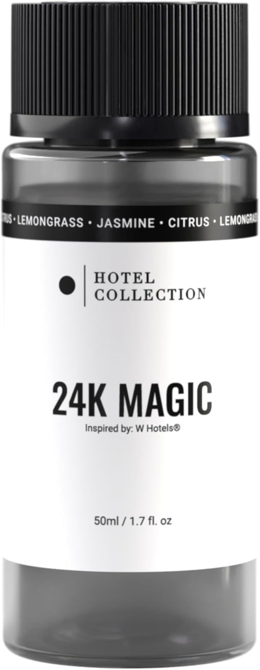 Hotel Collection - 24K Magic Oil Blend - Luxury Hotel Inspired Aromatherapy Scent Diffuser Oil - Citrus, Lemongrass and Jasmine 1.7 fl oz 50 mL
