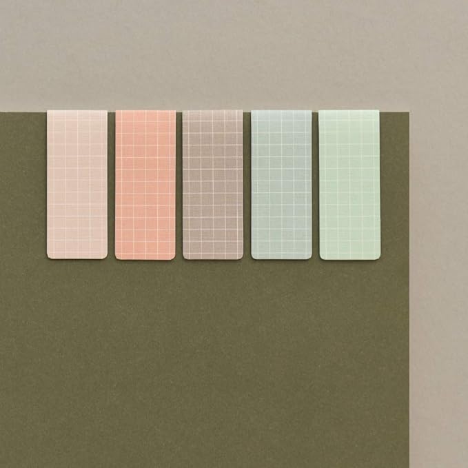 Monolike Magnetic Bookmarks Grid Sunset, Set of 5