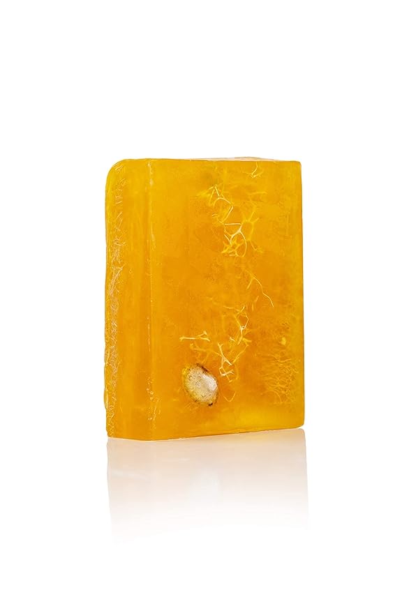 SABUN CO. Lemon Soap - Lemon Oil Loofah Soap - Natural, Handmade, Moisturizing, Exfoliating Luffa Soap | Face & Body Scrub Bar | for Dark Spots, Fine Lines, Athlete’s Foot [4.4 oz - 125 gr]