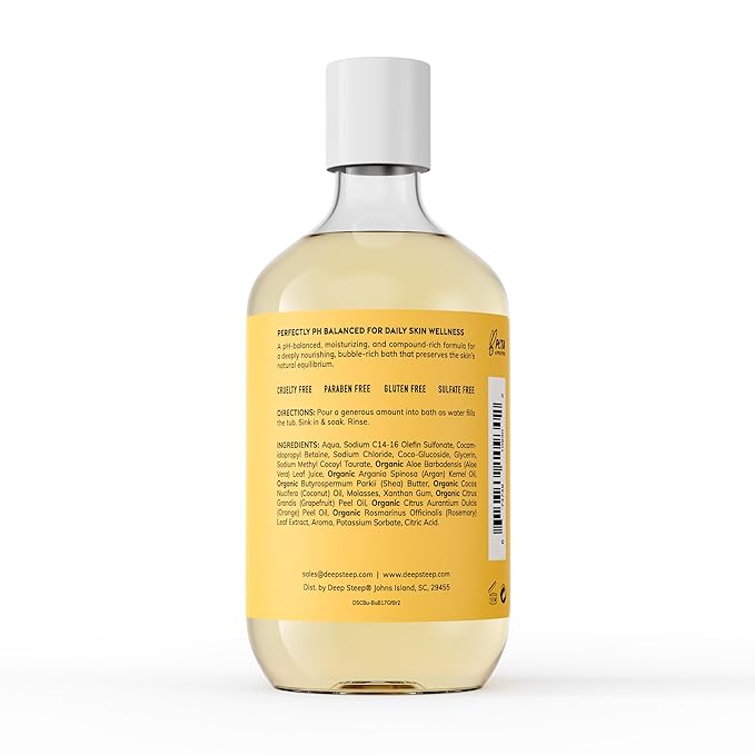 Deep Steep Bubble Bath, 17 Ounce (Pack of 2) (Grapefruit Bergamot)