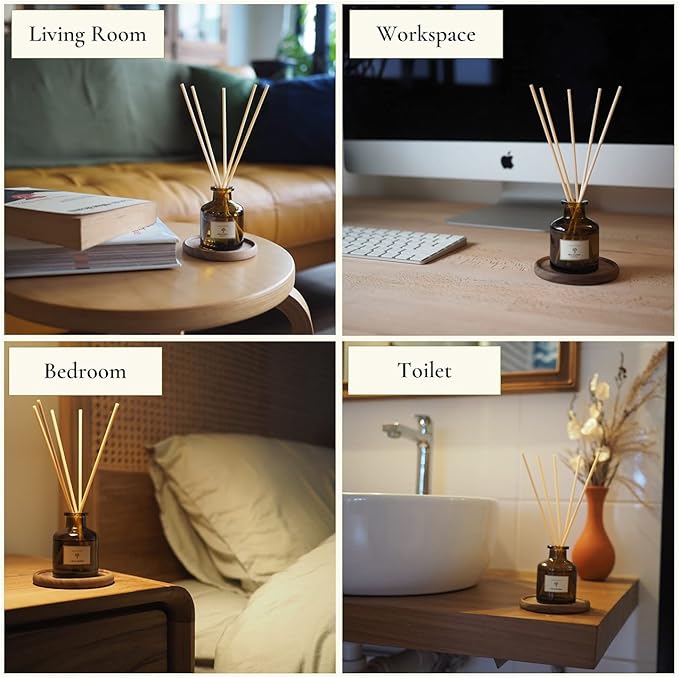 PRISTINE Japanese Ryokan/Inspired by Shang Hotel Reed Diffuser Refill with Free Reed Sticks | Fresh Lavender, Sandalwood Oil Diffuser Refills | Premium Hotel Lobby Reed Diffuser Oil Refill