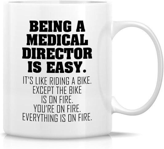 Retreez Funny Medical Director Mug - 11 Oz Ceramic Coffee or Tea Cup - Humorous Sarcastic Gift for Chief Medical Officer, Clinical Director - Birthday, Holidays, Appreciation Gift For Men, Women, Him