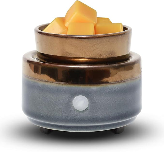 kobodon Wax Melt Warmer, Candle Wax Warrmer for Scented Wax, 3-in-1 Ceramic Electric Wax Melter, Wax Cubes as Gifts for Mom Grandma Women