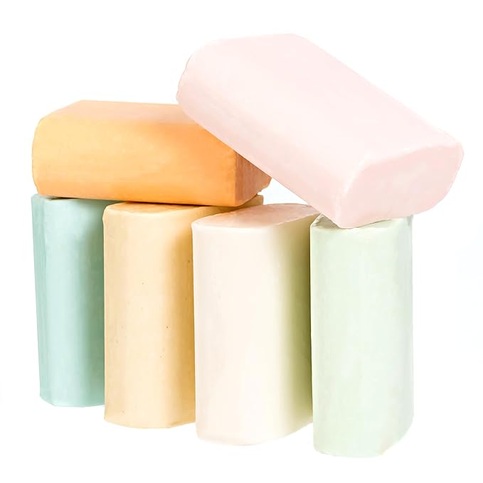 Amish Farms Bar Soap w/All Natural Bentonite Clay (6 Bars) Made in USA, Vegan Moisturizing for Sensitive Skin | Women & Mens Face & Body Bar Bath Soap for Shower | Clean Scent | 5 Ounce Each