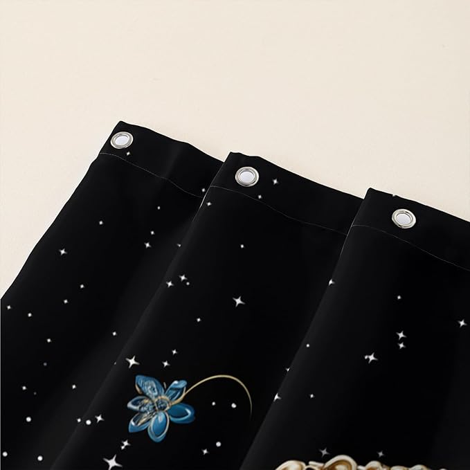 AILONEN Butterfly Shower Curtain for Bathroom, Blue Butterfly Waterproof Shower Curtain,Modern Fashion Minimalist Shower Curtain Bathroom Decor with 12 Plastic Hooks 72" W*84" H