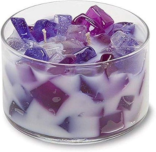 Primal Elements Color Bowl Candle, 2-Wick, Hand Poured, Soy Blend, Winterberry, 9.5oz