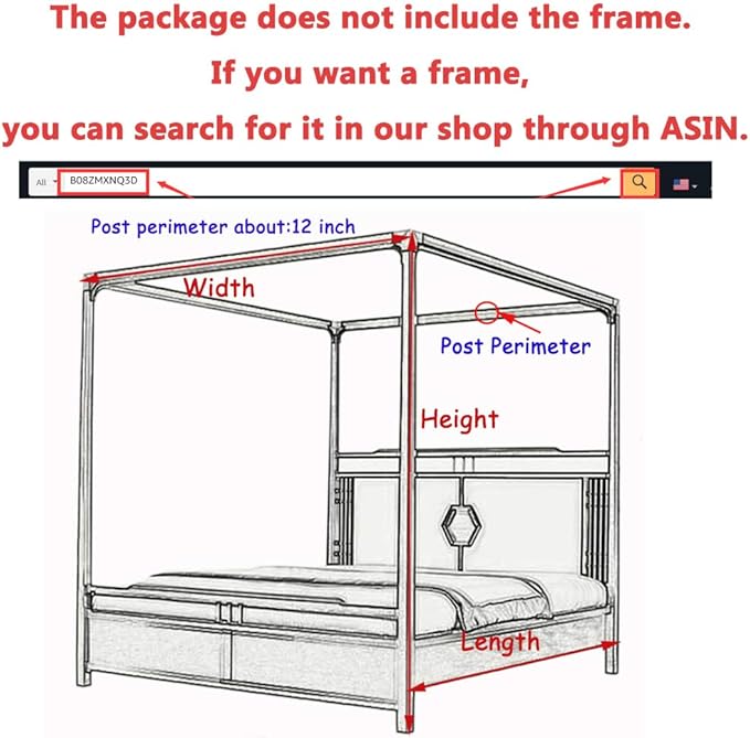 Elegant Princess 4 Corner Post Mosquito Net Romantic for Girls Women Bed Curtain Canopy for Adult Wedding Bedroom Kids Rooms Decoration (Type4-White, King)